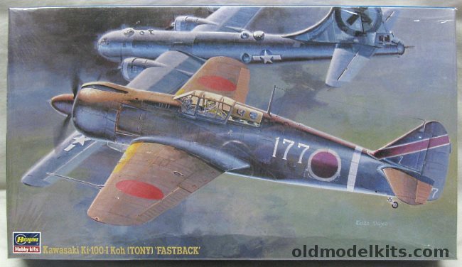 Hasegawa 1/48 Kawasaki Ki-100 -I Koh (Tony) Fastback - (Ki100I), JT44 plastic model kit